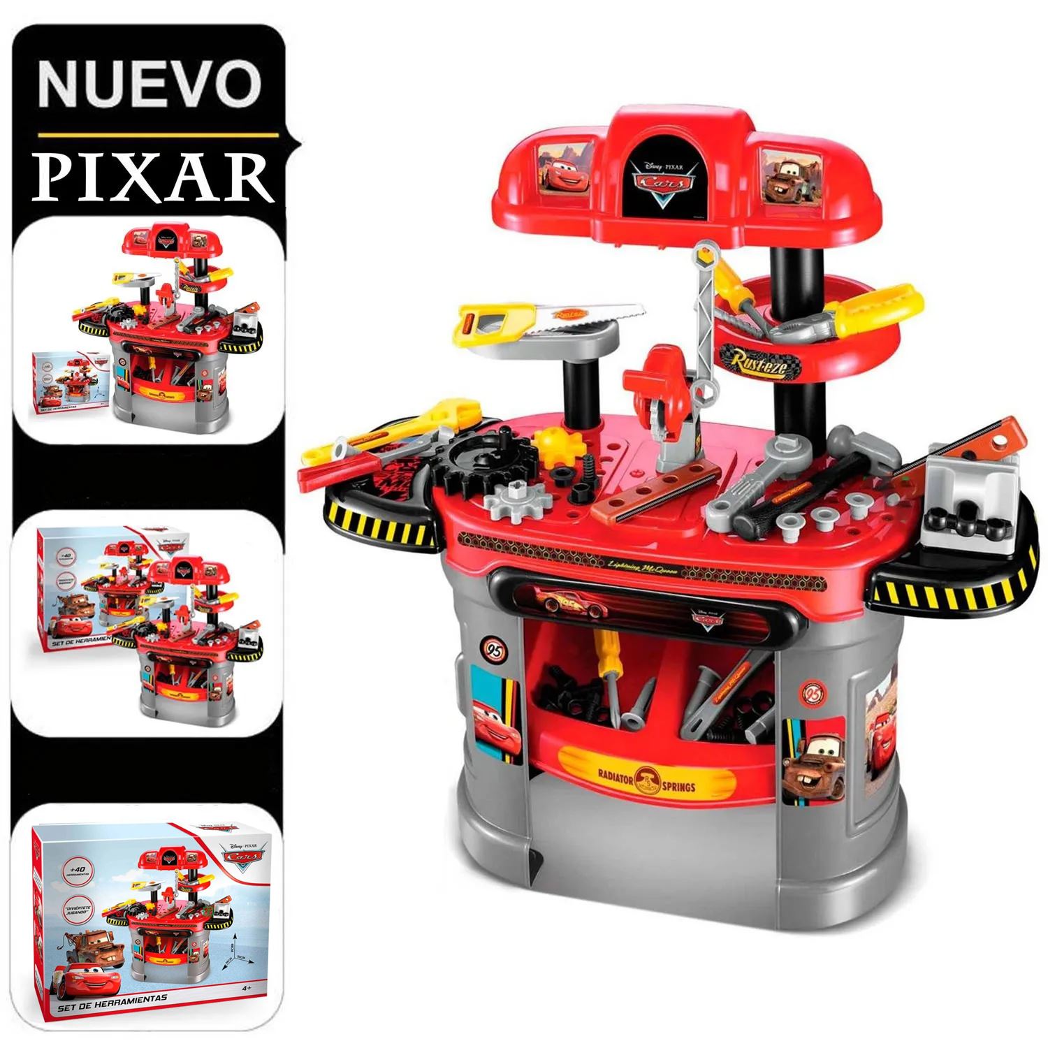 Set Taller Mecánico y Herramientas Cars