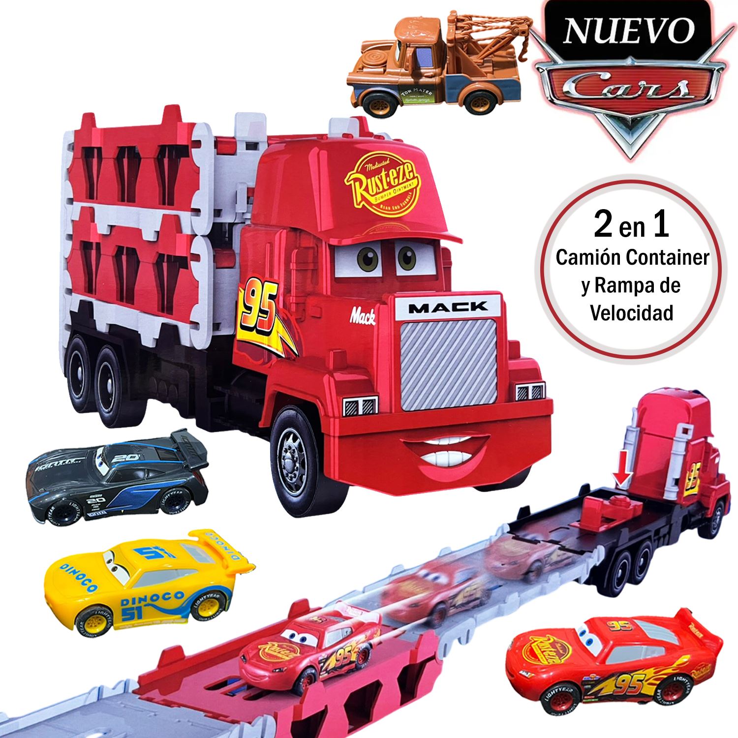 Juguete Camión Contenedor de Cars 2 en 1 6709