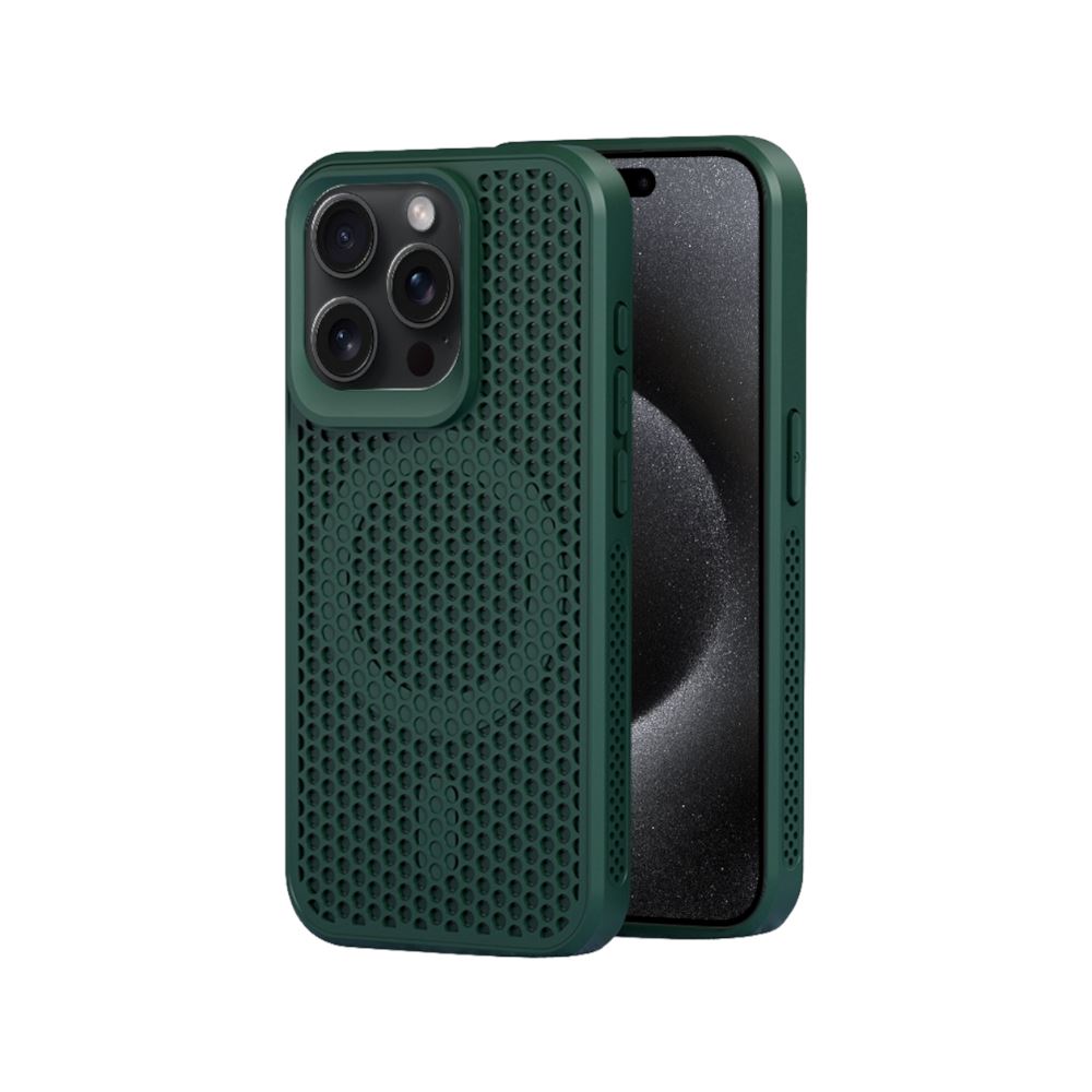 Case Compatible con iPhone 15 Pro Max Verde Magsafe Disipación