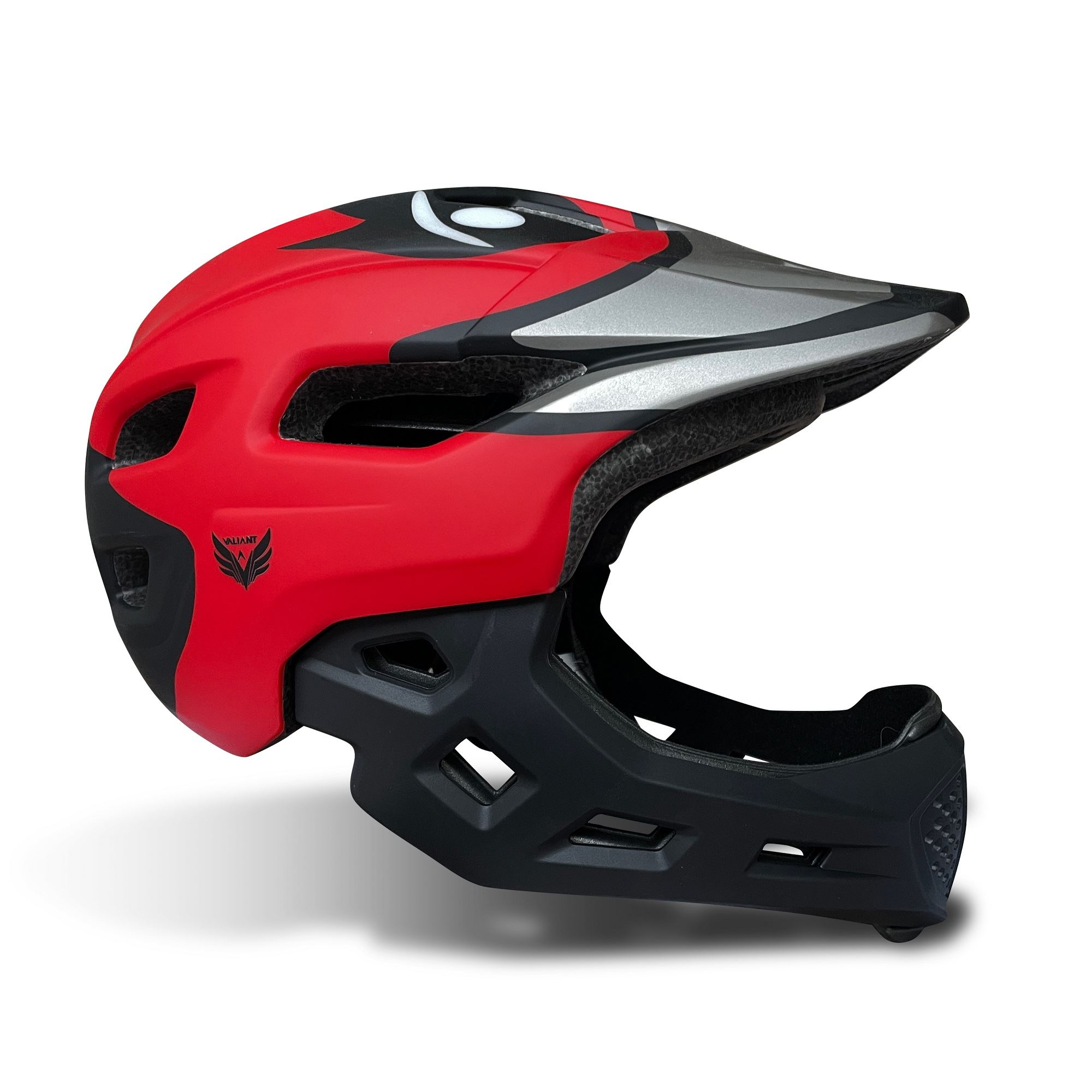 Casco Full face integral Niños (3 a 10 años Rojo