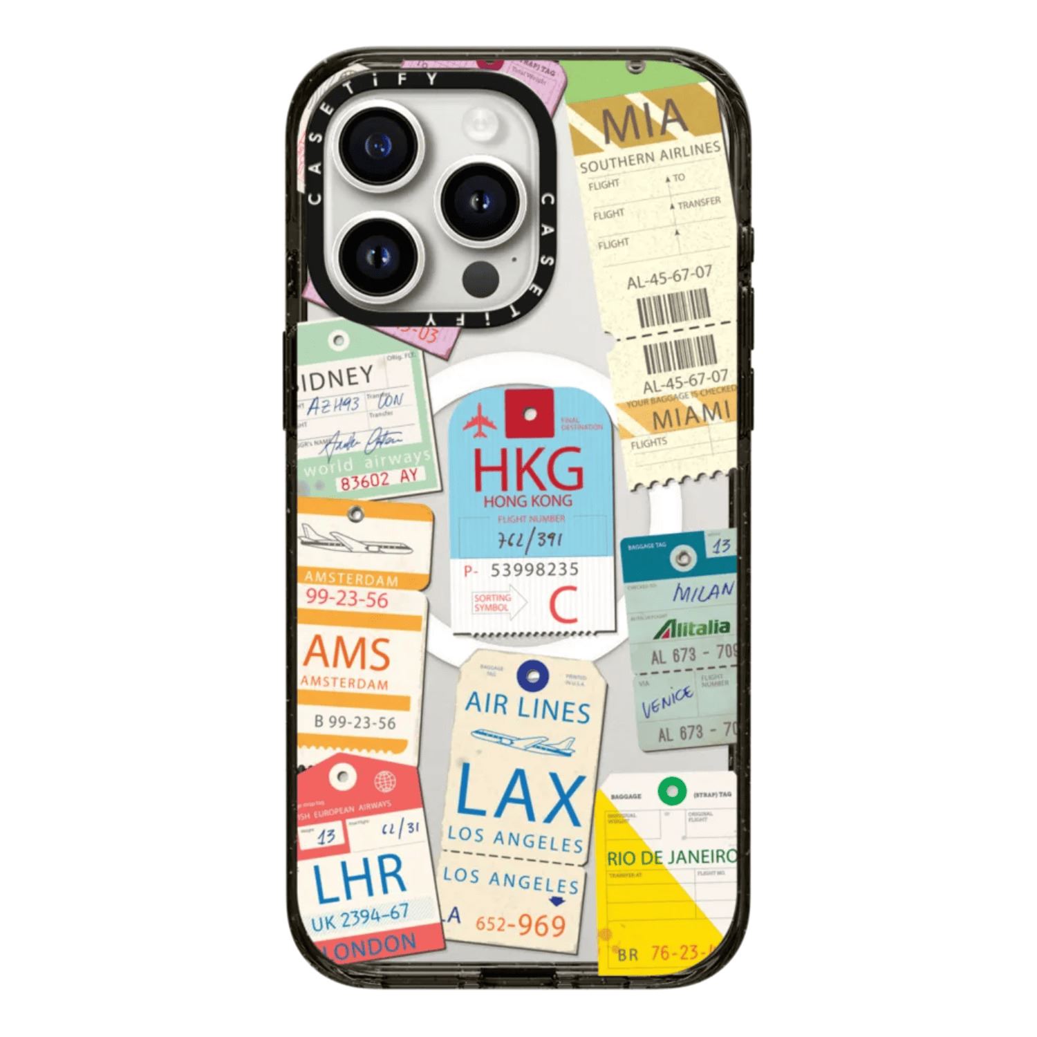 Case Casetify Airline Tags2 con Magsafe - Iphone 15 Pro Max