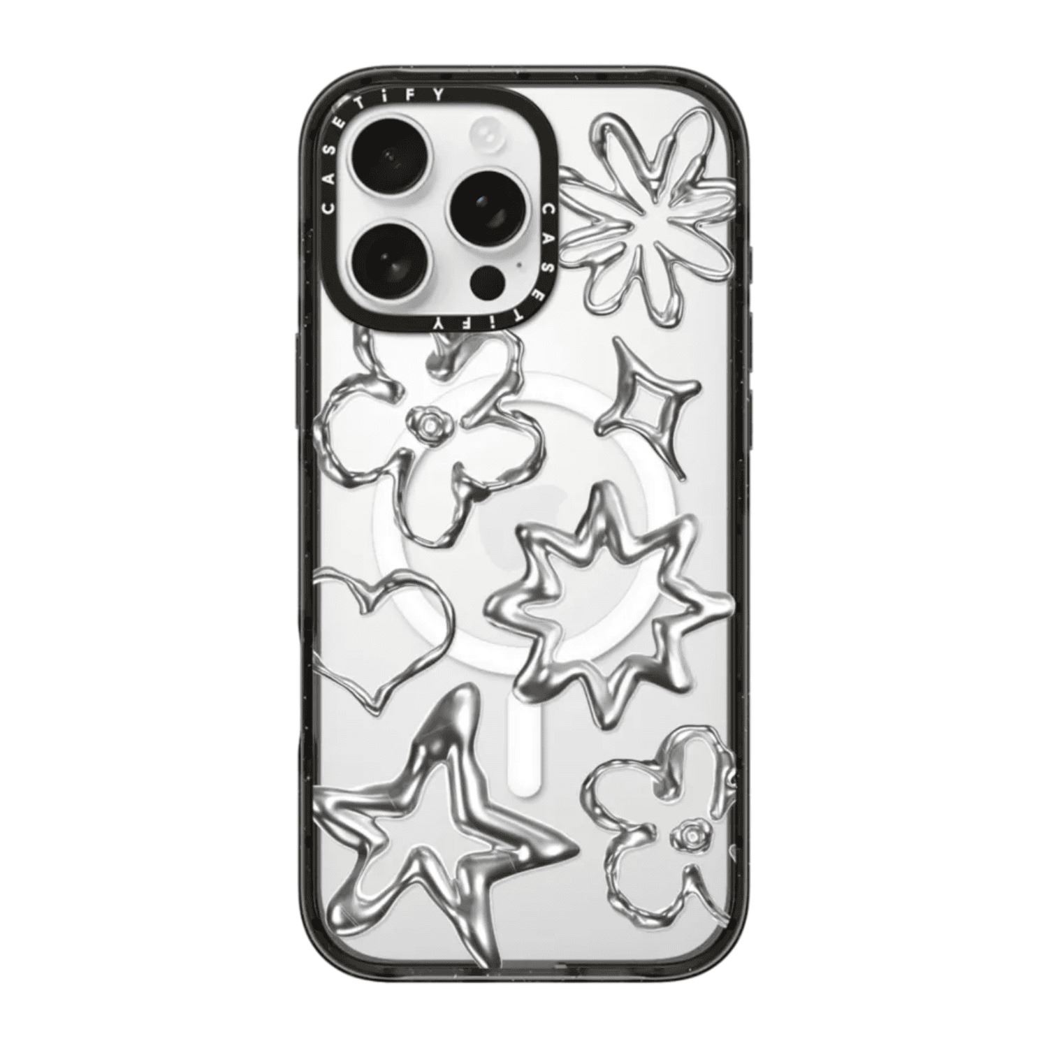 Case Casetify Chrome Doodles con Magsafe - Iphone 15 Pro