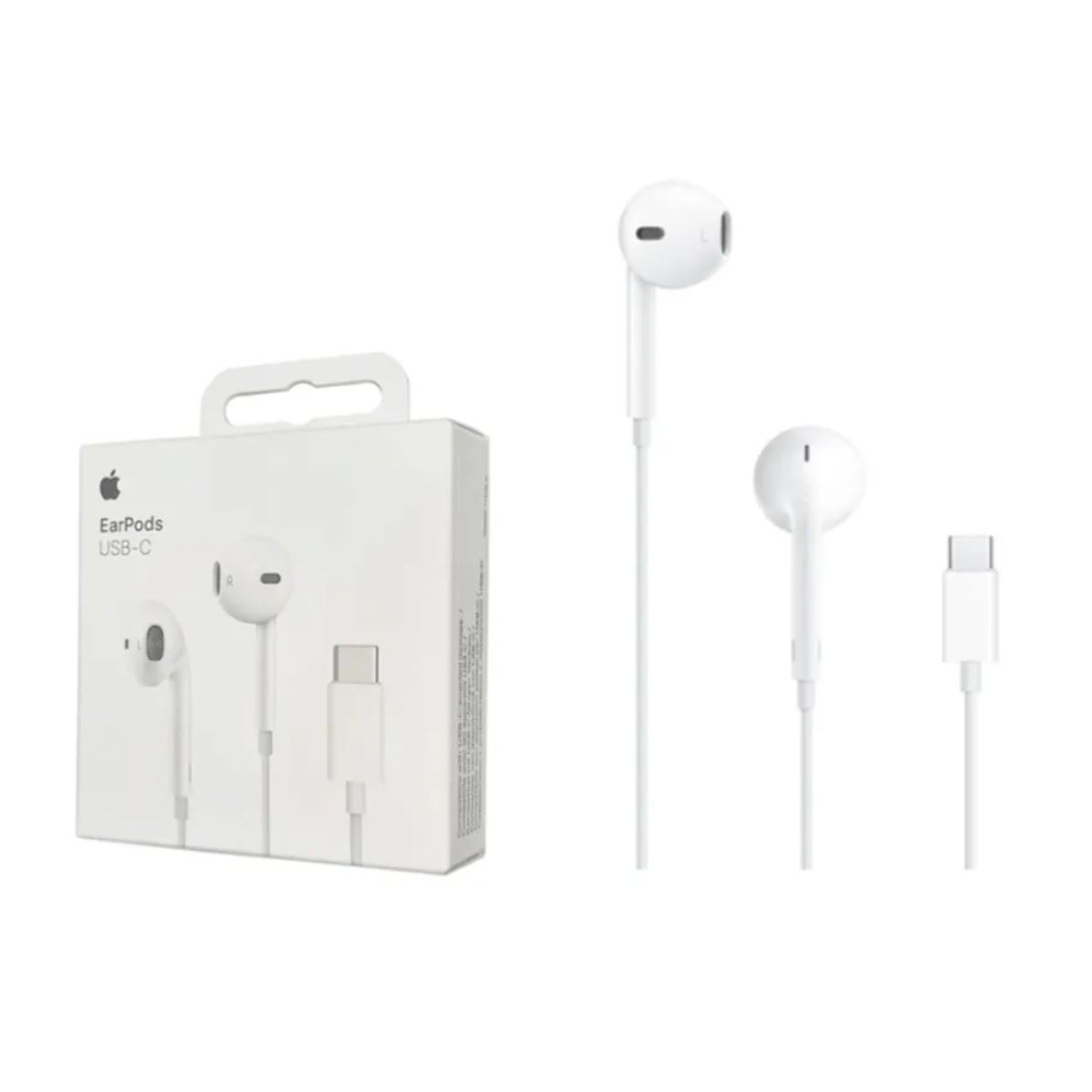 Audífono EarPods APPLE Con conector Tipo C Original Blanco