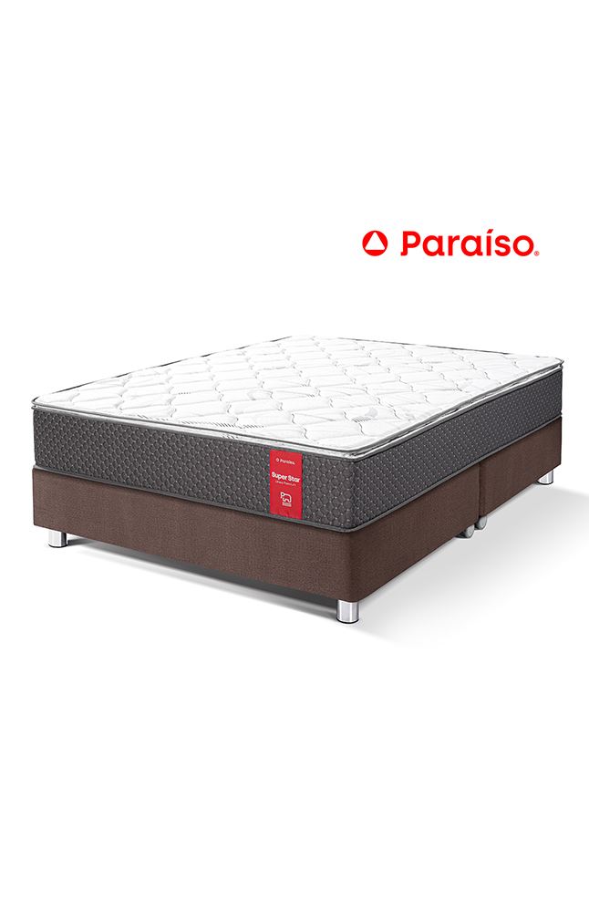 Cama Paraíso Super Star King - Chocolate