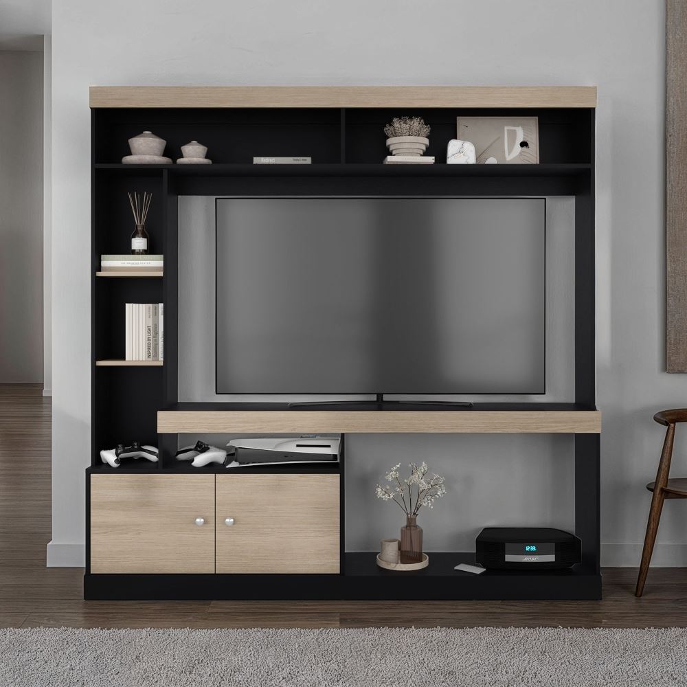 CENTRO DE ENTRETENIMIENTO TV65" 2 PUERTAS CLASSIC COLOR 180,6X180,0X30,3 CM | TUHOME