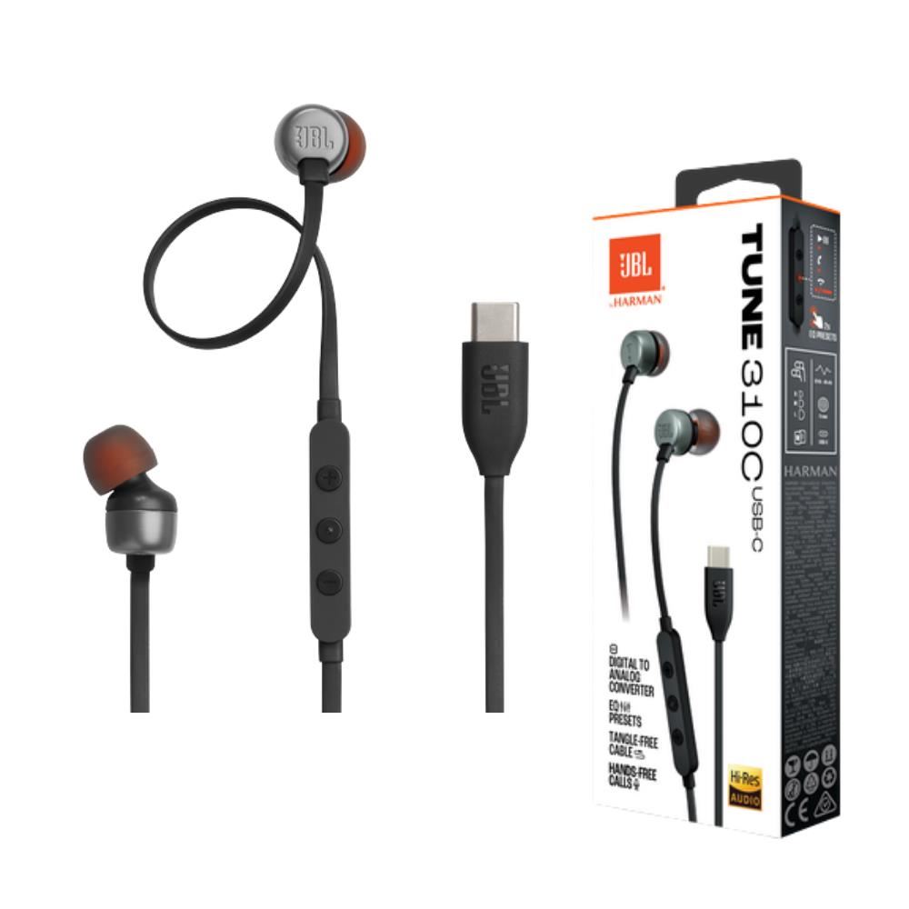 Audifonos Planos Tipo C Intraaurales JBL Tune 310C