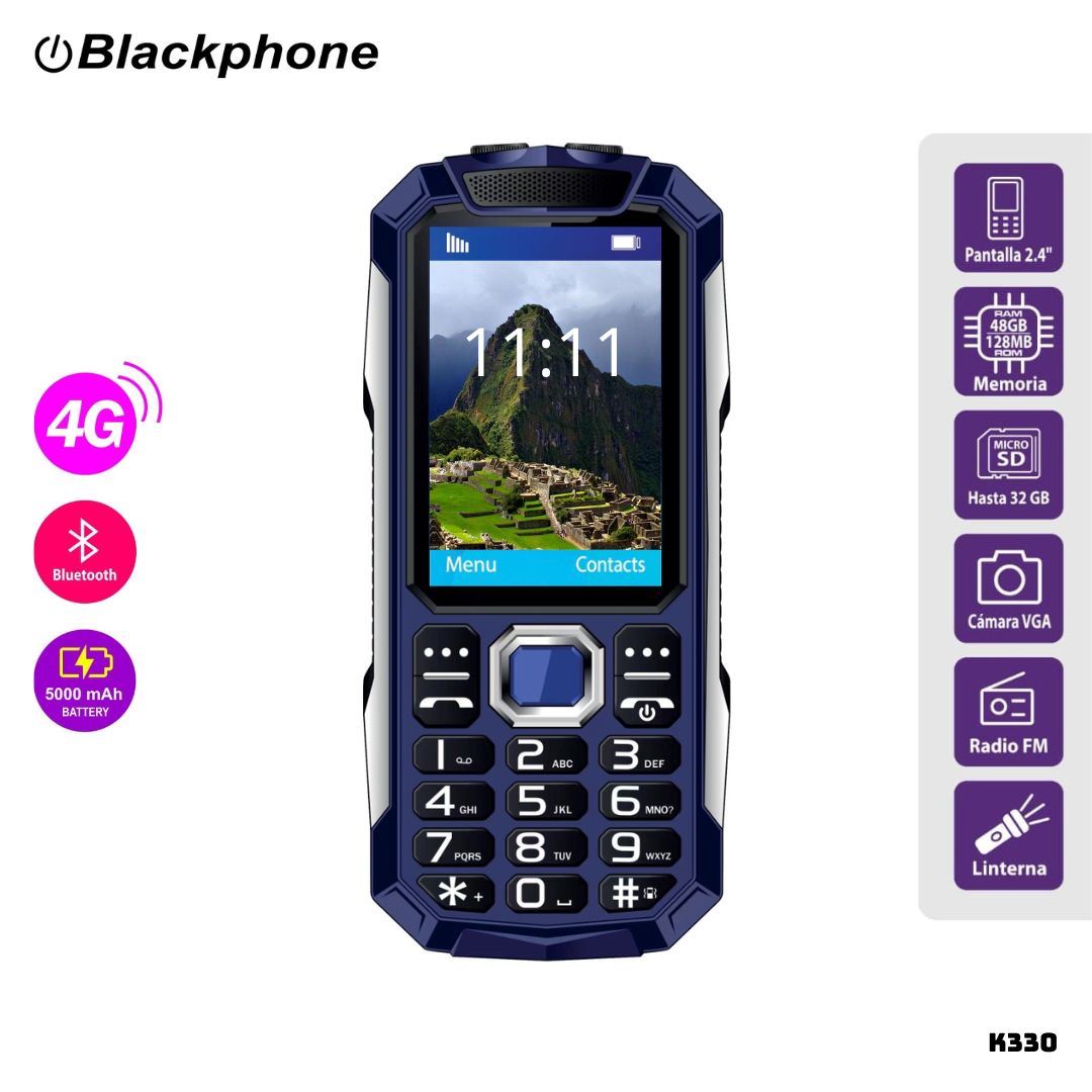 CELULAR BASICO BLACKPHONE K330 4G DUAL SIM - AZUL