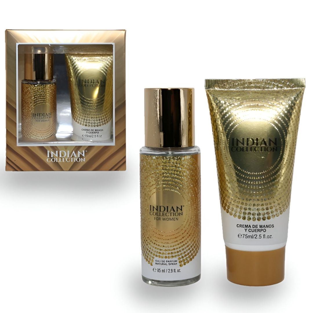 Set Indian De Perfume Blanco Para Mujer - Crema Para Manos Y Cuerpo
