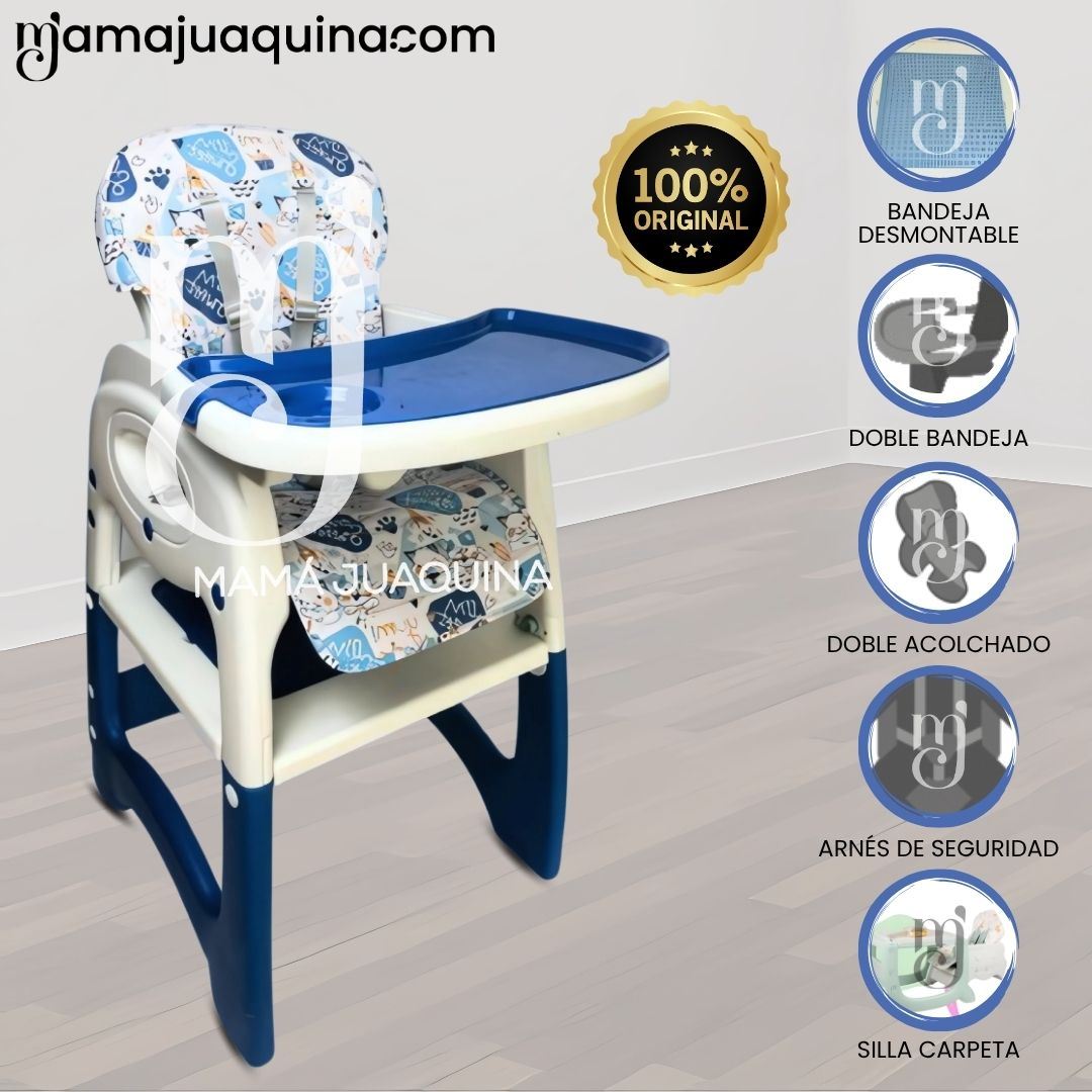 Silla de Comer 3 en 1 «CHAIRMAN» Blue