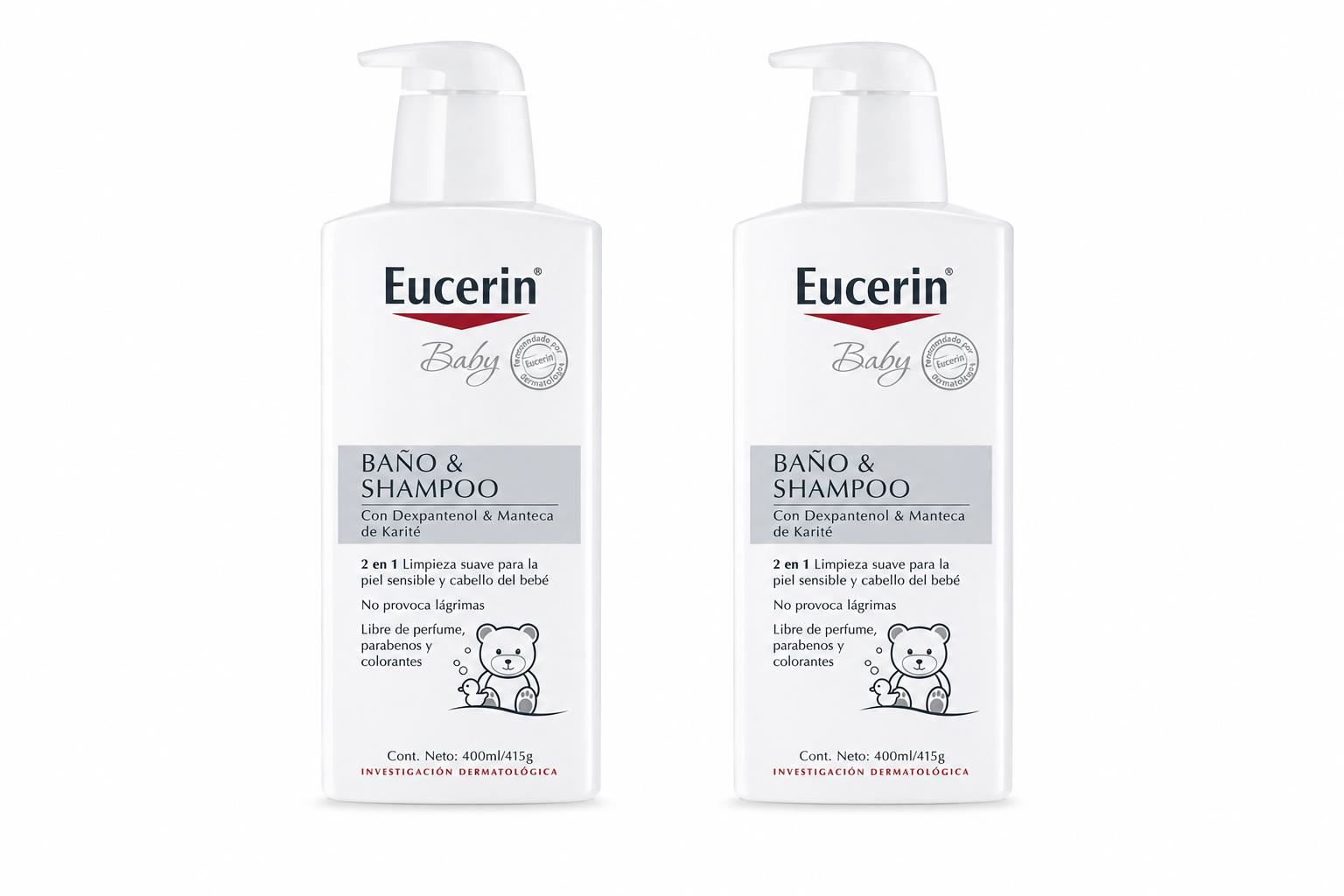 PACK X2 EUCERIN BABY BAÑOS Y SHAMPOO 400ML