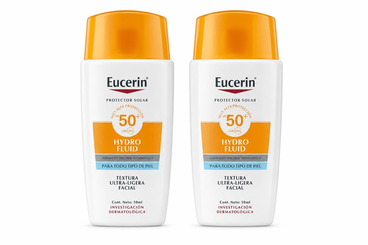 PACK X2 EUCERIN SUN HYDROFLUID FPS 50 - 50ml