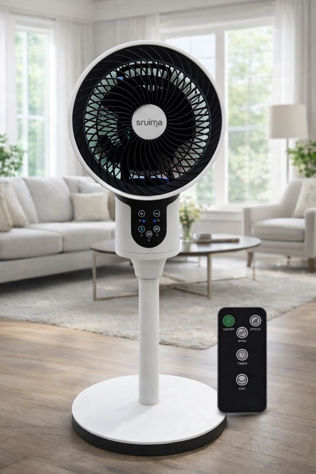 🌬️ Ventilador de Pedestal con Control Remoto – Silencioso y Potente