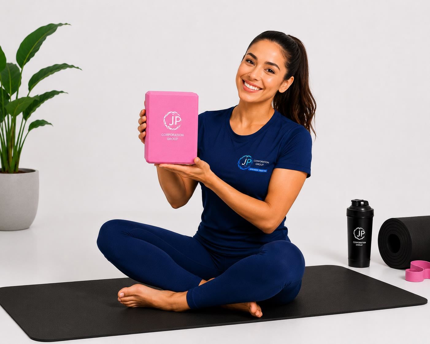 Ladrillo bloque para Yoga ROSA