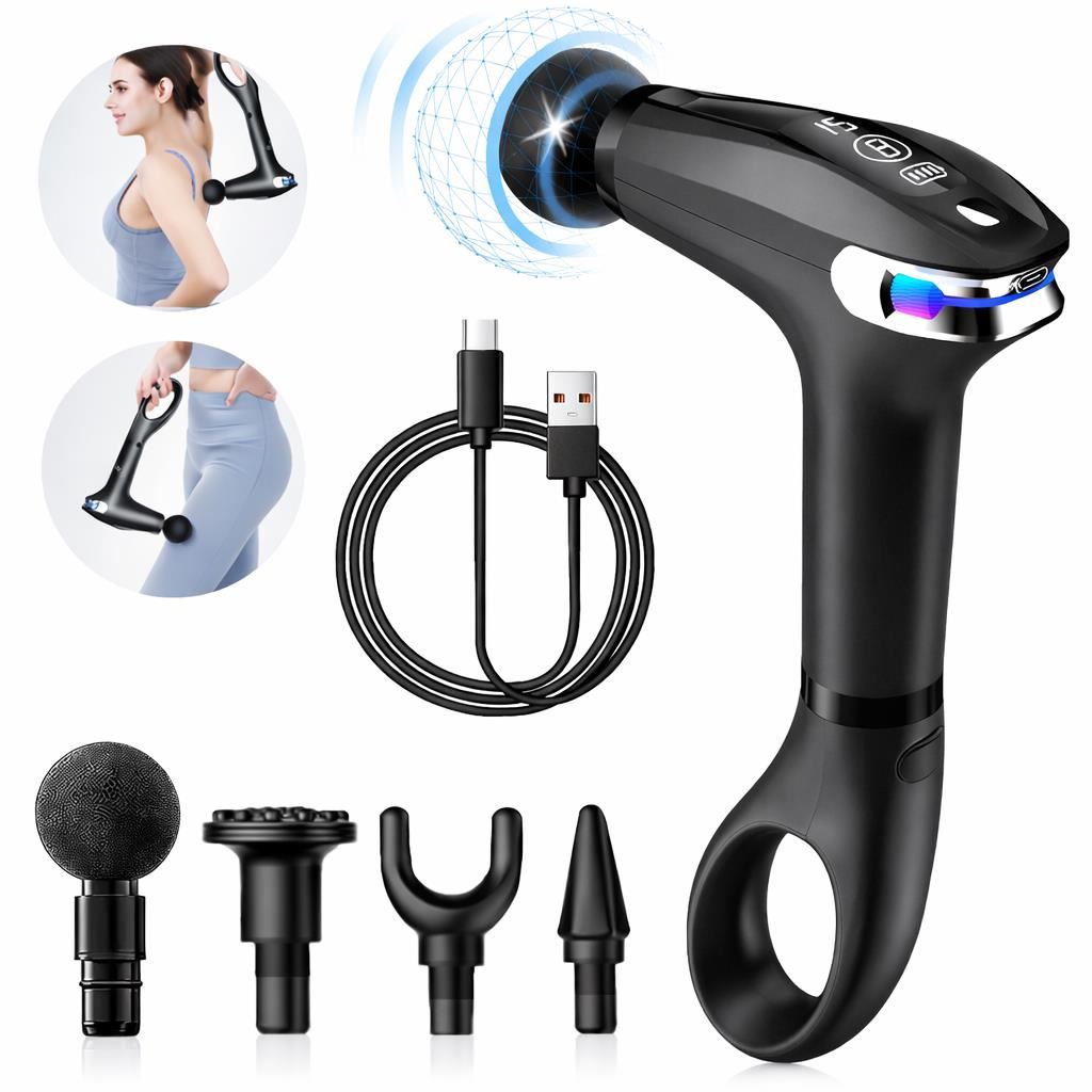 Pistola de Masaje Muscular Inalámbrica de Percusión para Uso Corporal