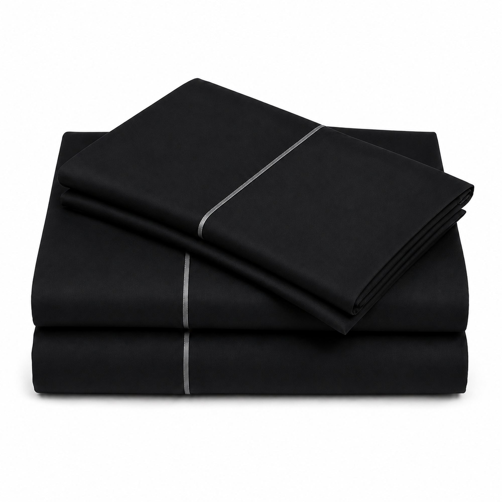 Juego De Sábanas 150 Hilos Algodón Confort / Black Sheet M1 Arlin
