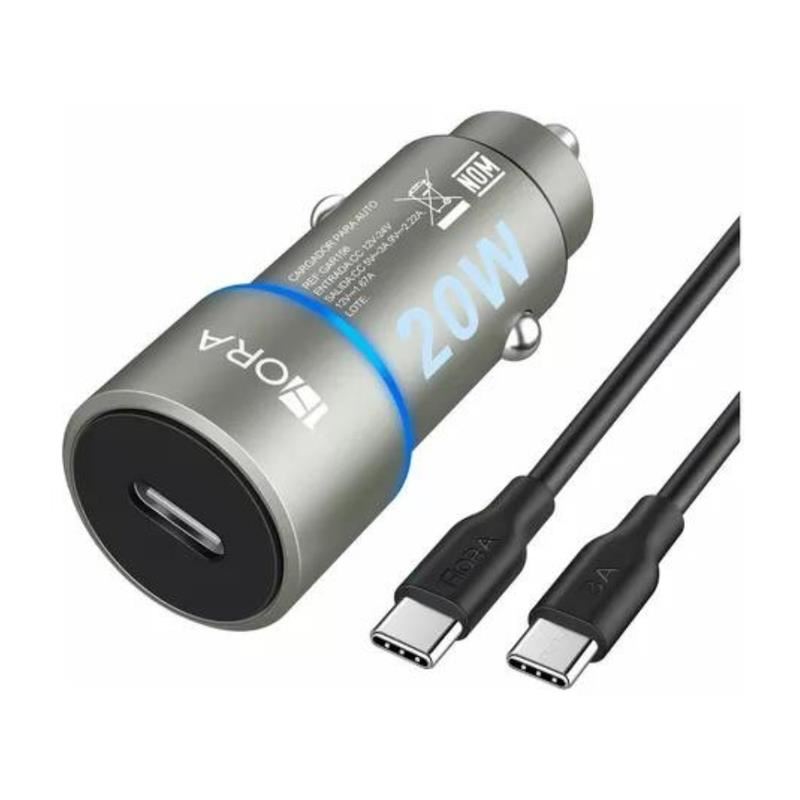 Cargador para Auto - 20W Carga Rapida