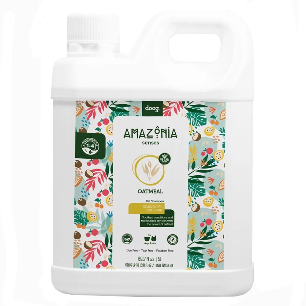 Shampoo para Perros y Gatos Amazonia Senses Avena 5L