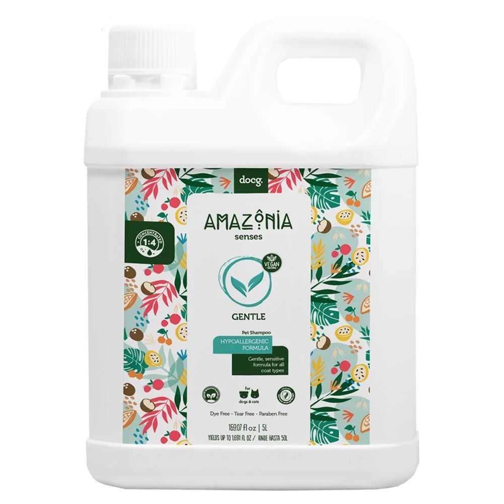 Shampoo para Perros y Gatos Amazonia Senses Suave 5L