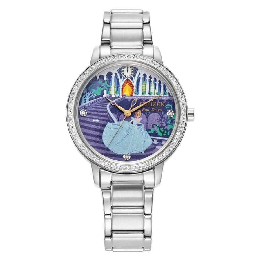 Citizen Cinderella Blue Dial Ladies Watch and Pin Gift Set