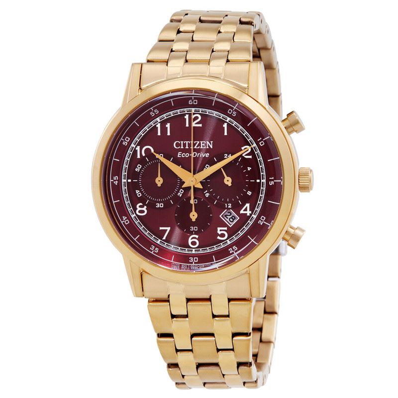 Citizen Eco-Drive Chronograph Red Dial CA4632-58X
