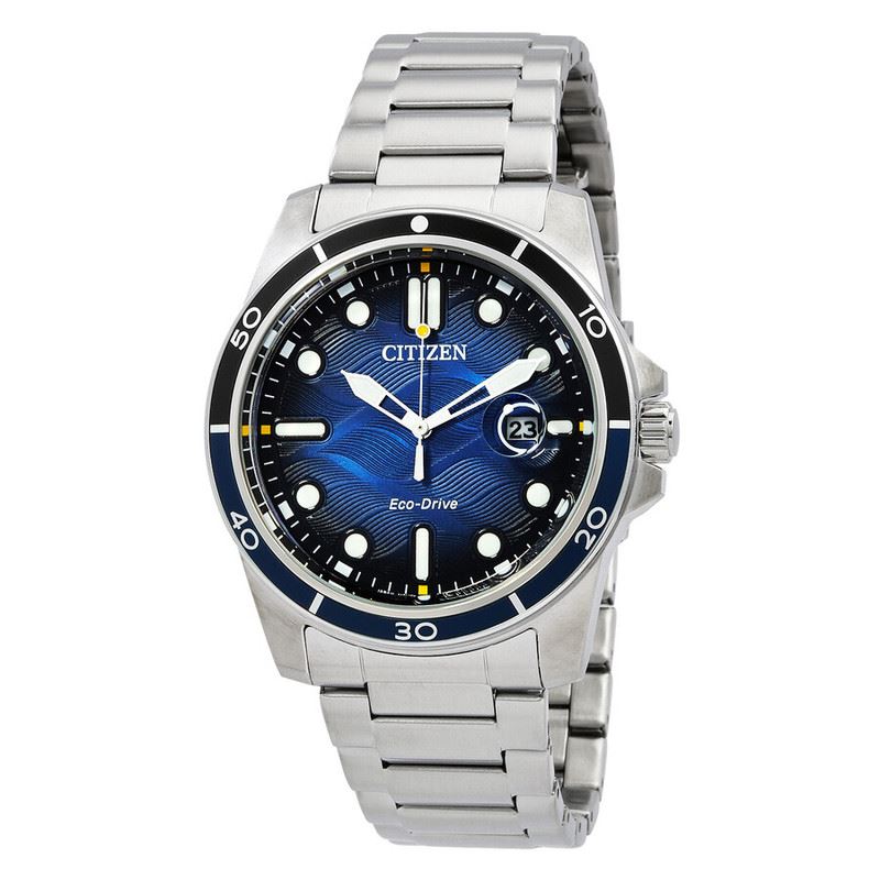 Citizen Marine 1810 Eco-Drive Solar Esfera Azul Acero Inoxidable AW1810-85L