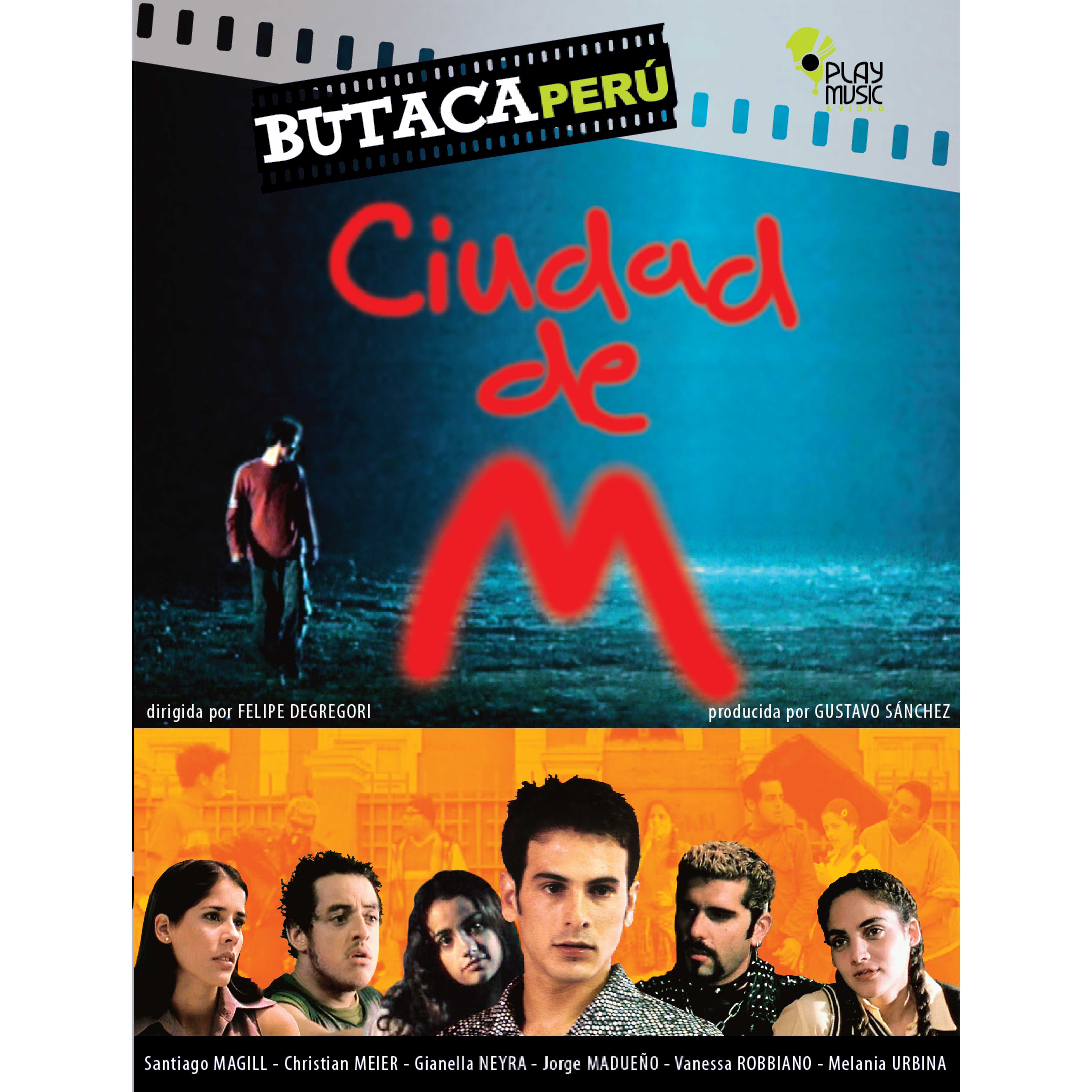 DVD CIUDAD DE "M" PELÍCULA PERUANA BUTACA PERÚ