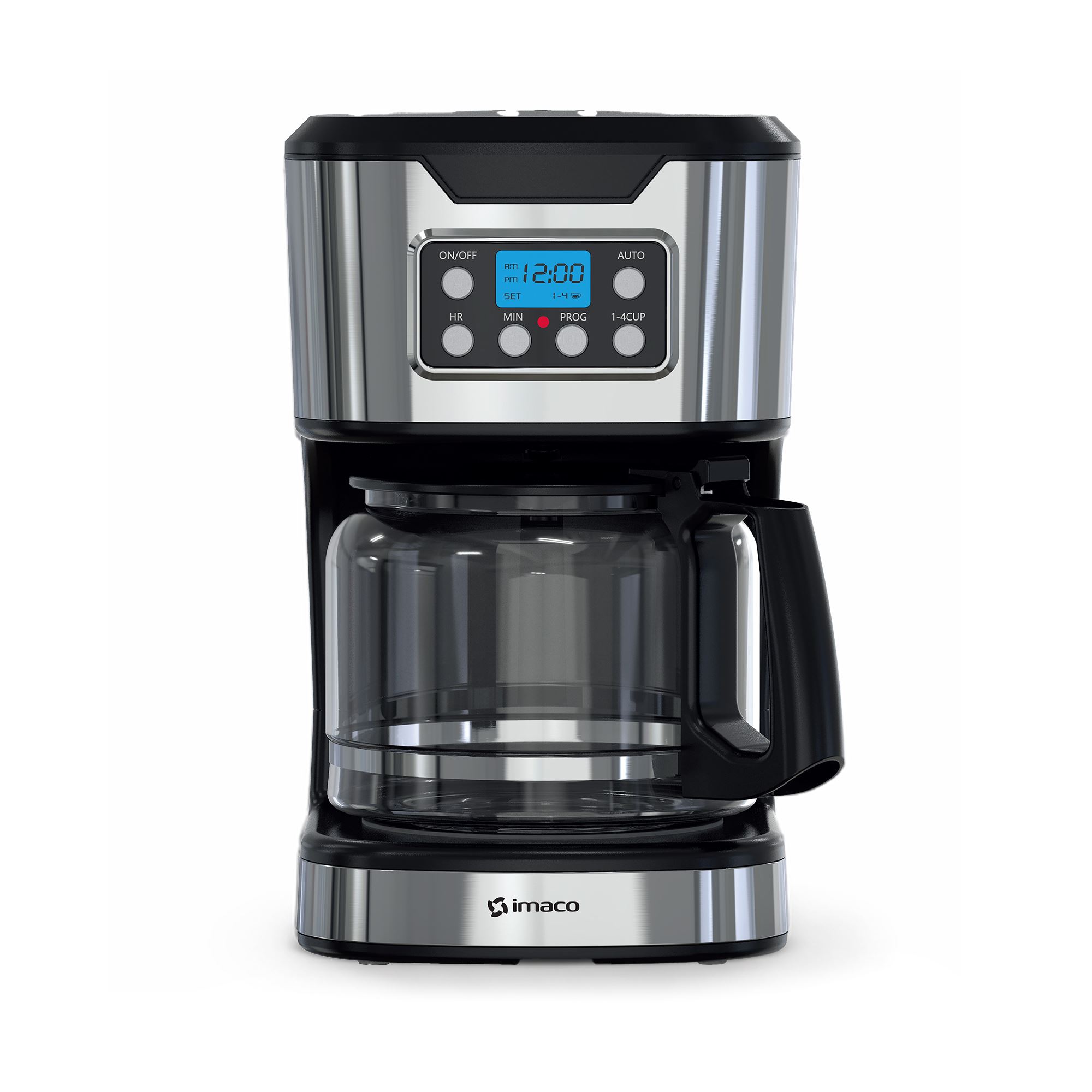 Cafetera Electrica 12 tazas pantalla digital CM1282 Imaco