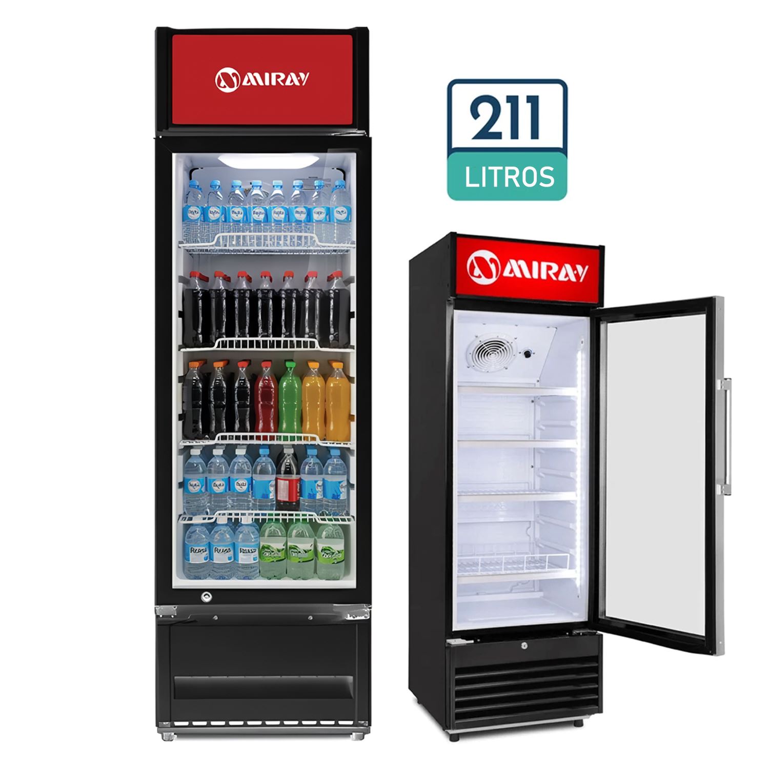 Conservadora Exhibidora Miray CMVE-205M 211 Litros