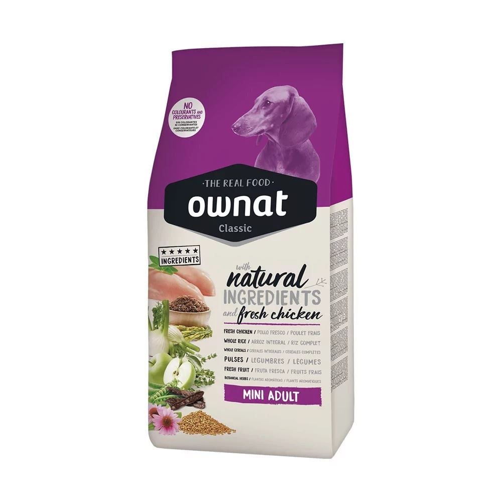 Alimento Ownat Classic Perros Mini Adulto 8kg