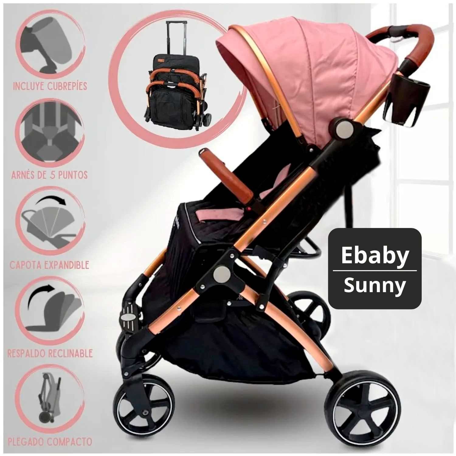 Coche De Paseo Sunny Rosado
