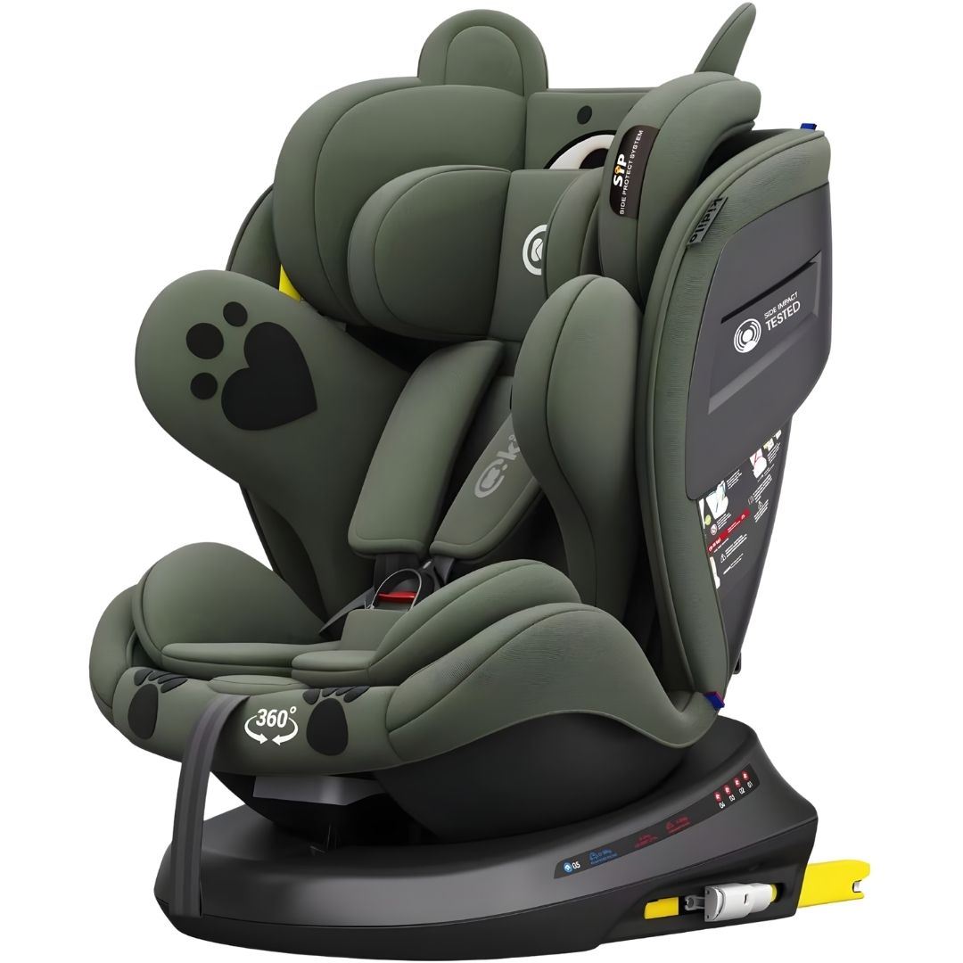 Silla de Auto para bebés Kidilo «COCO» Giratoria 360° Green