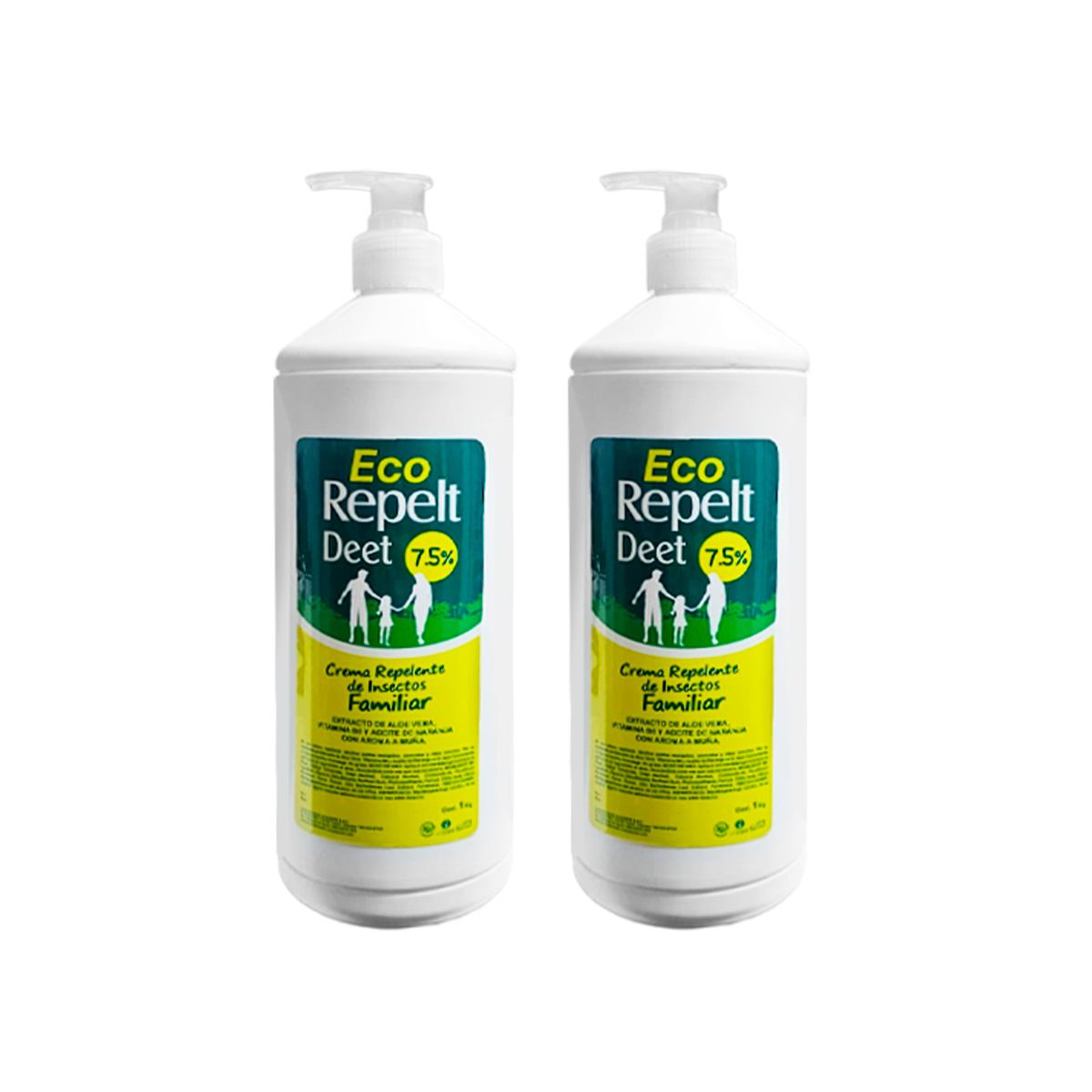 Repelente Familiar Eco Repelt Deet 75% 1lt La cooper 2 und