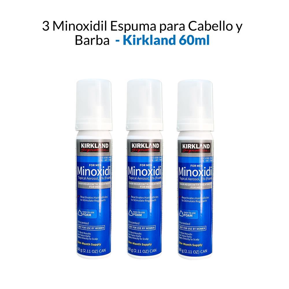3 Minoxidil Espuma Kirkland