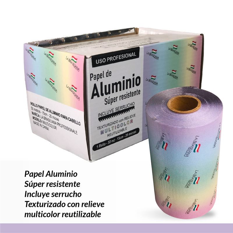 Papel Aluminio para el cabello Magenta - Caja de 200 láminas - Cosmobeauty  
