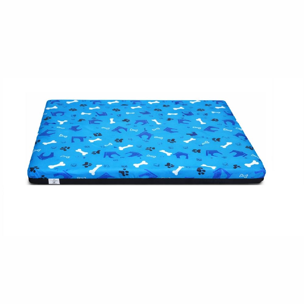 Cama colchoneta básica de verano para perro y gatos diseño azul talla 1