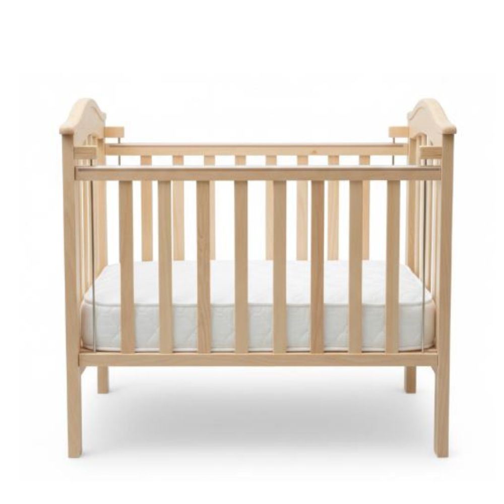 Cuna Cama Cuna Colecho con colchon para bebes en madera Natural