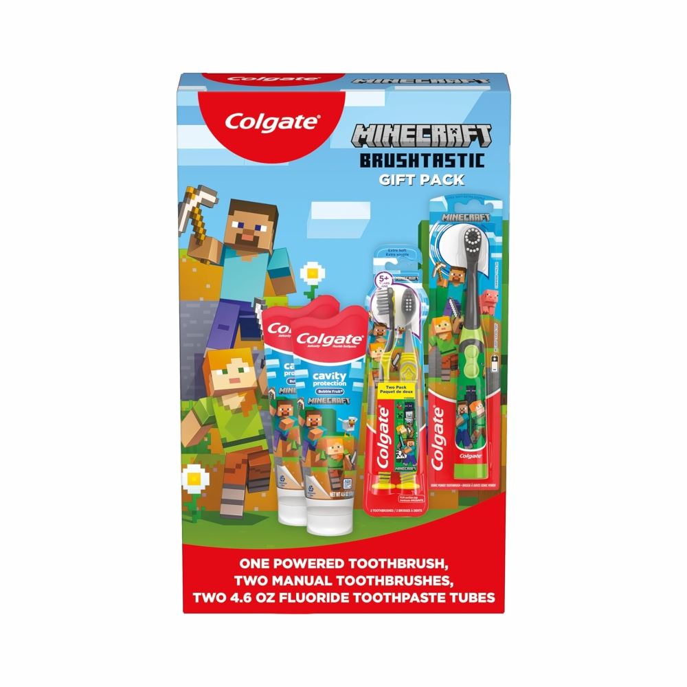 Colgate Minecraft Set Cepillo de dientes y Pasta Infantil
