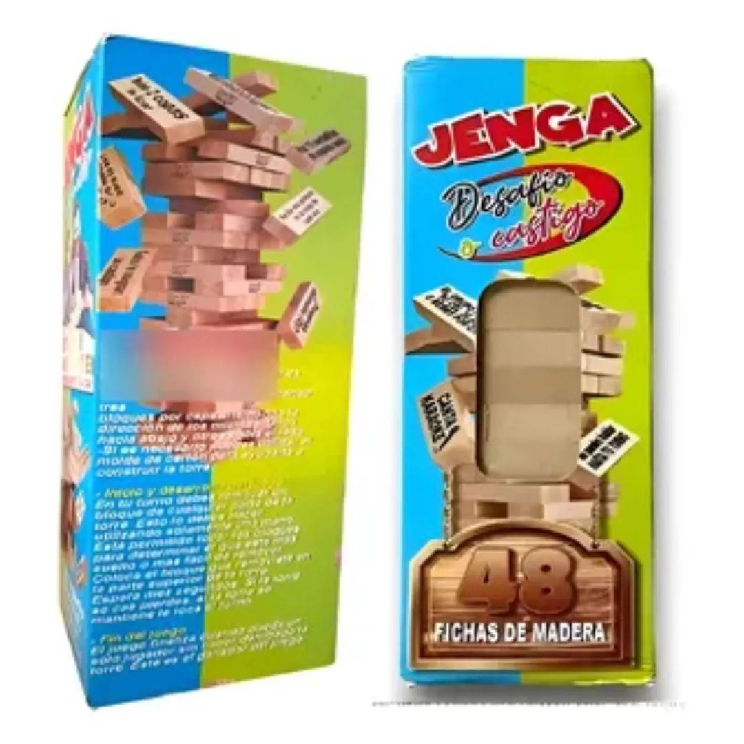 Juego Jenga Desafíos Y Castigos
