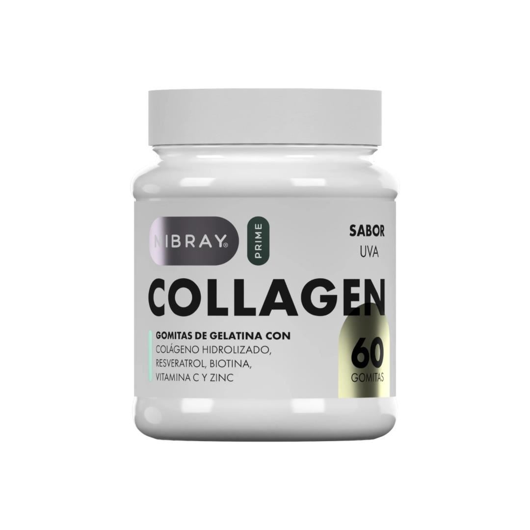 Colageno con Resveratrol Biotina Zinc en Gomitas Nibray Prime