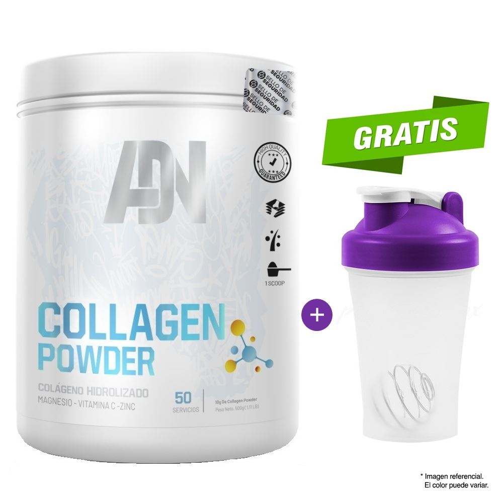 Colageno Hidrolizado Adn Collagen Powder 500 Gr Naranja