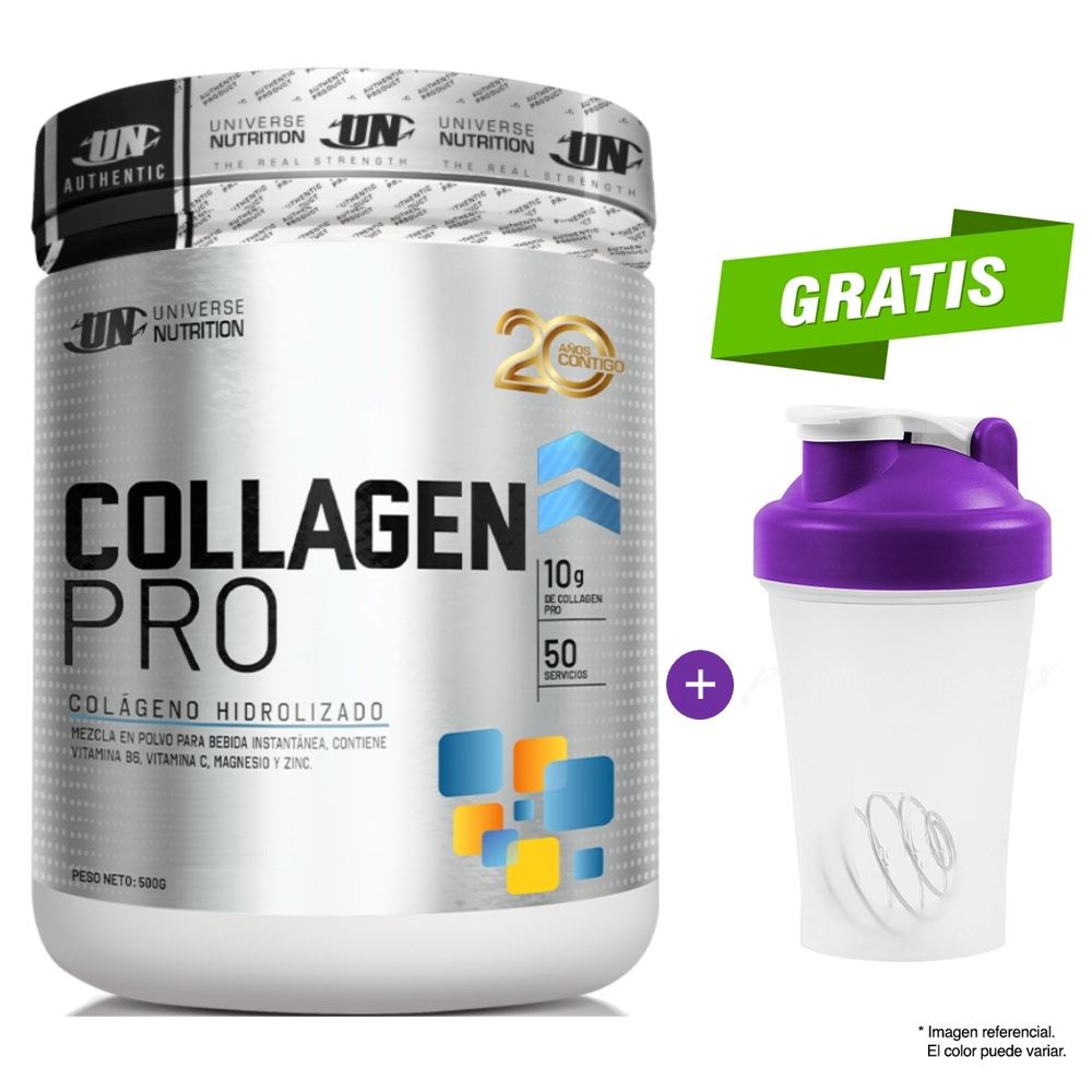 Collagen pro 500g colágeno universe nutrition fruit punch + regalo
