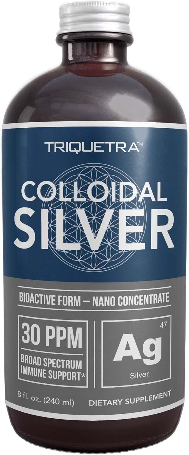 Colloidal Silver Triquetra | Plata coloidal líquida | 30 PPM | 240 m