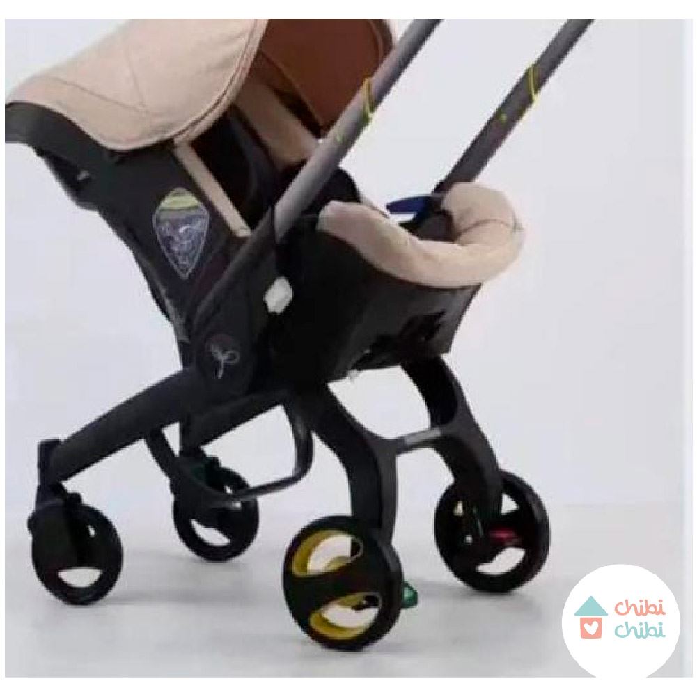 COCHE CAR SEAT -Crema/Rosa