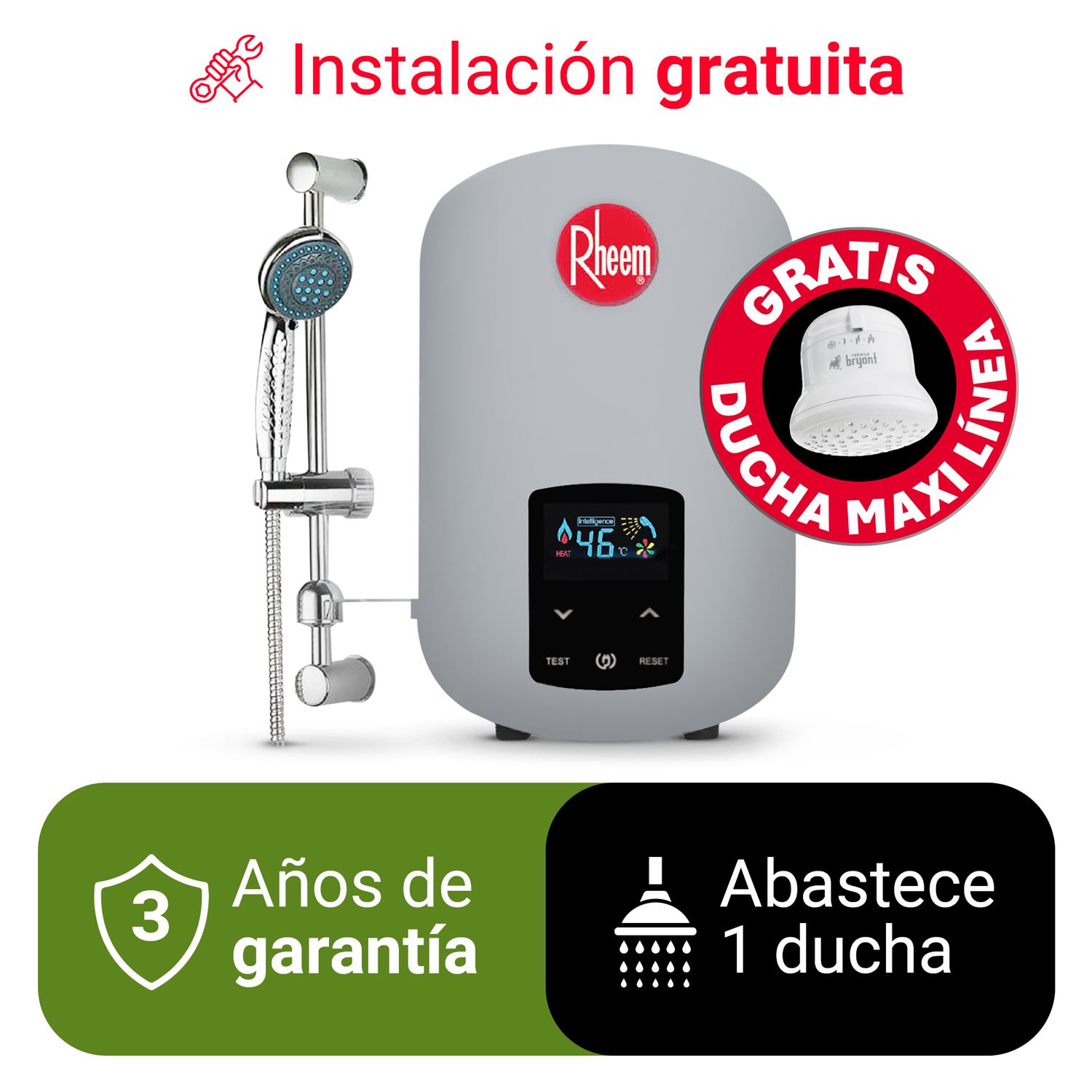 RAPIDUCHA ELEGANT DIGITAL 5.5 KW RHEEM