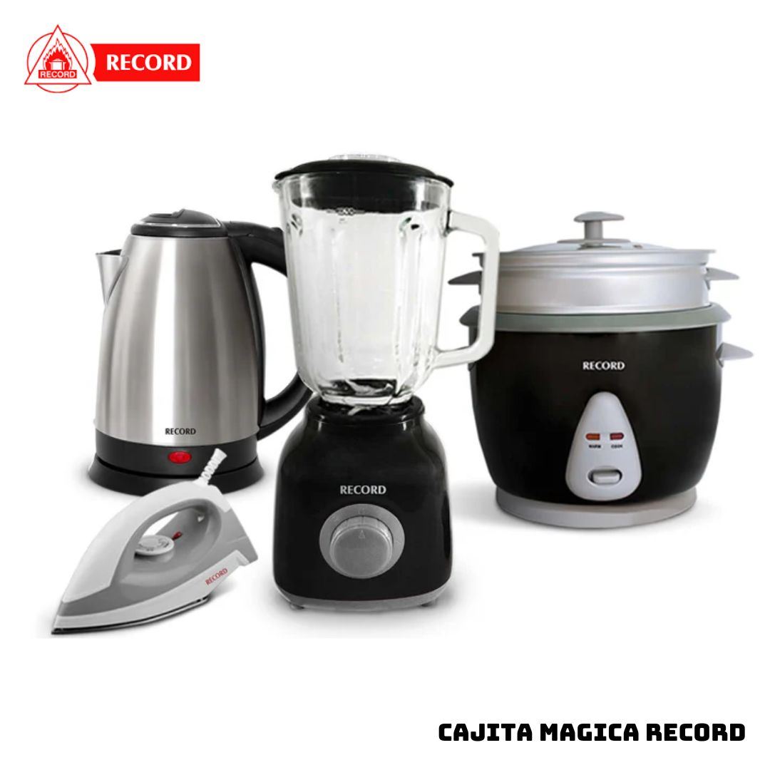 COMBO RECORD CAJITA MAGICA - ARROCERA + HERVIDOR + LICUADORA + PLANCHA