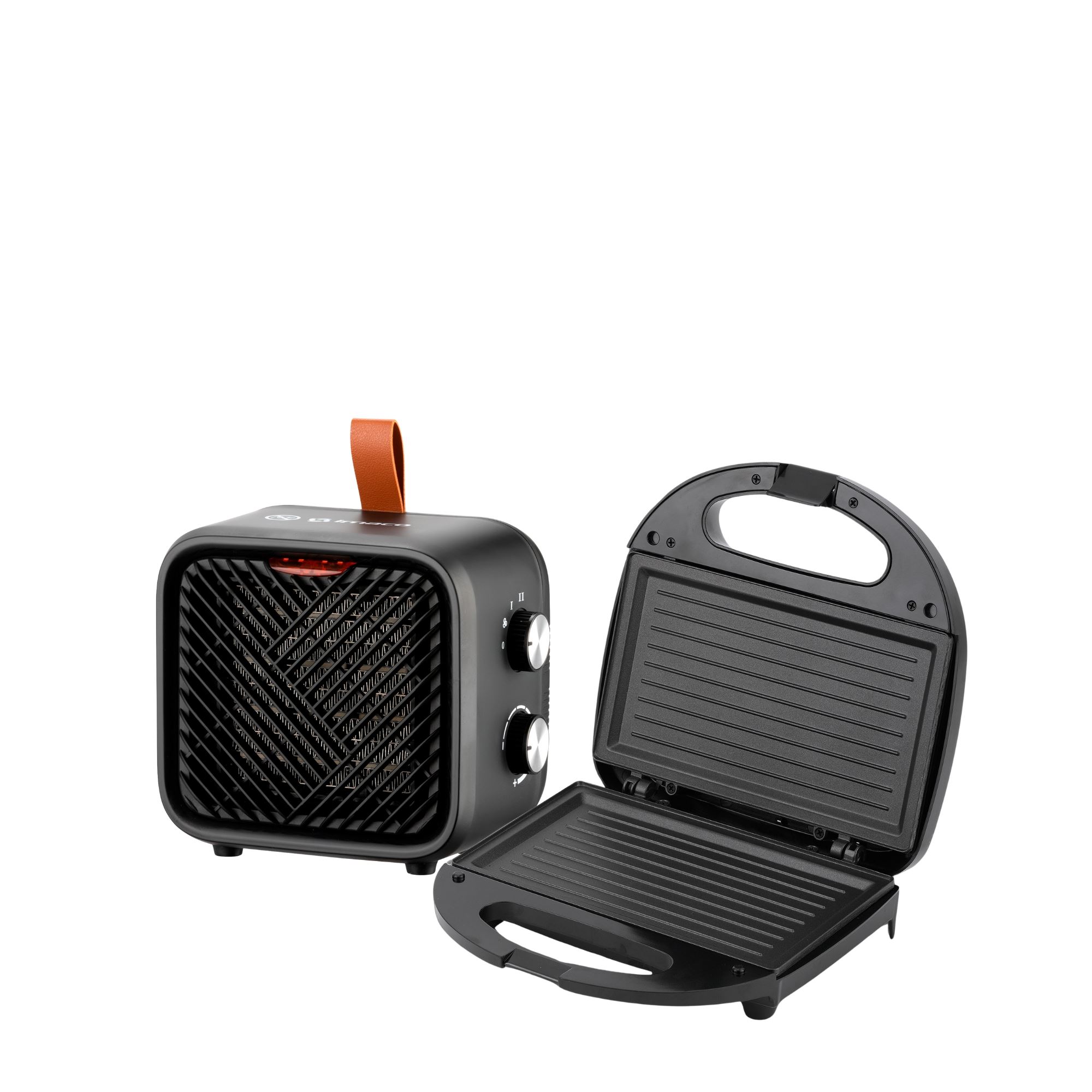 Combo Sandwich grill 02 Panes + Termoventilador mini portatil Imaco