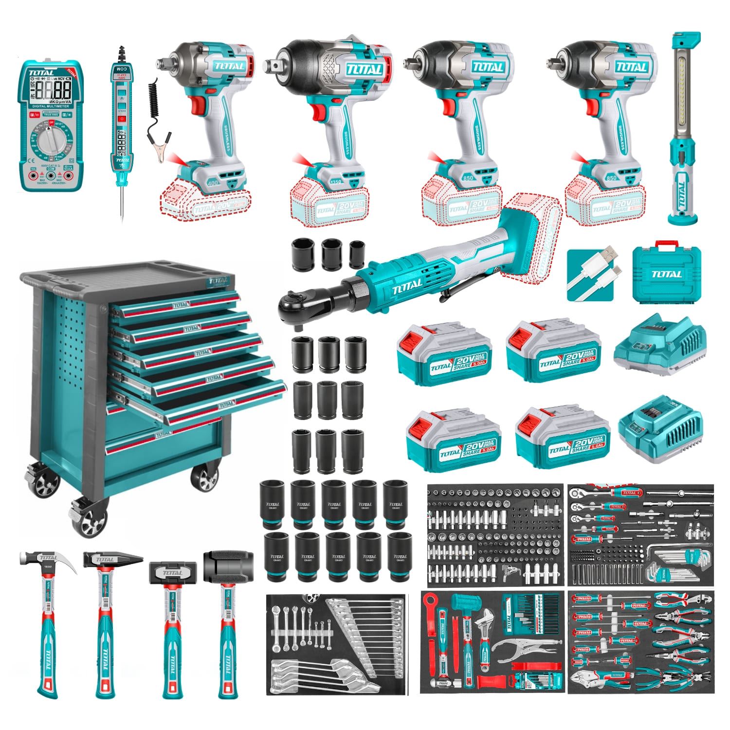 SUPER COMBO MECÁNICO TOTAL 377PCS TOTAL