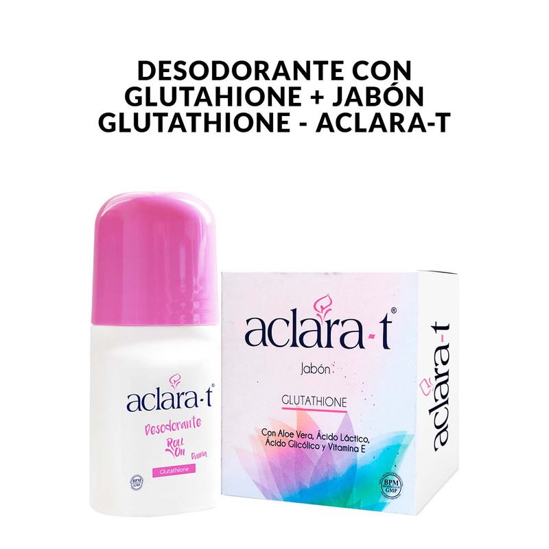 ANDES K-BEAUTY - Desodorante con Glutahione + Jabón Glutathione - Aclara-T
