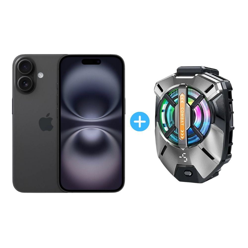Combo iPhone 16 DUAL 128GB 8GB + Accesorios Weixiyue BACK CLIP PHONE RADIATOR XS-08