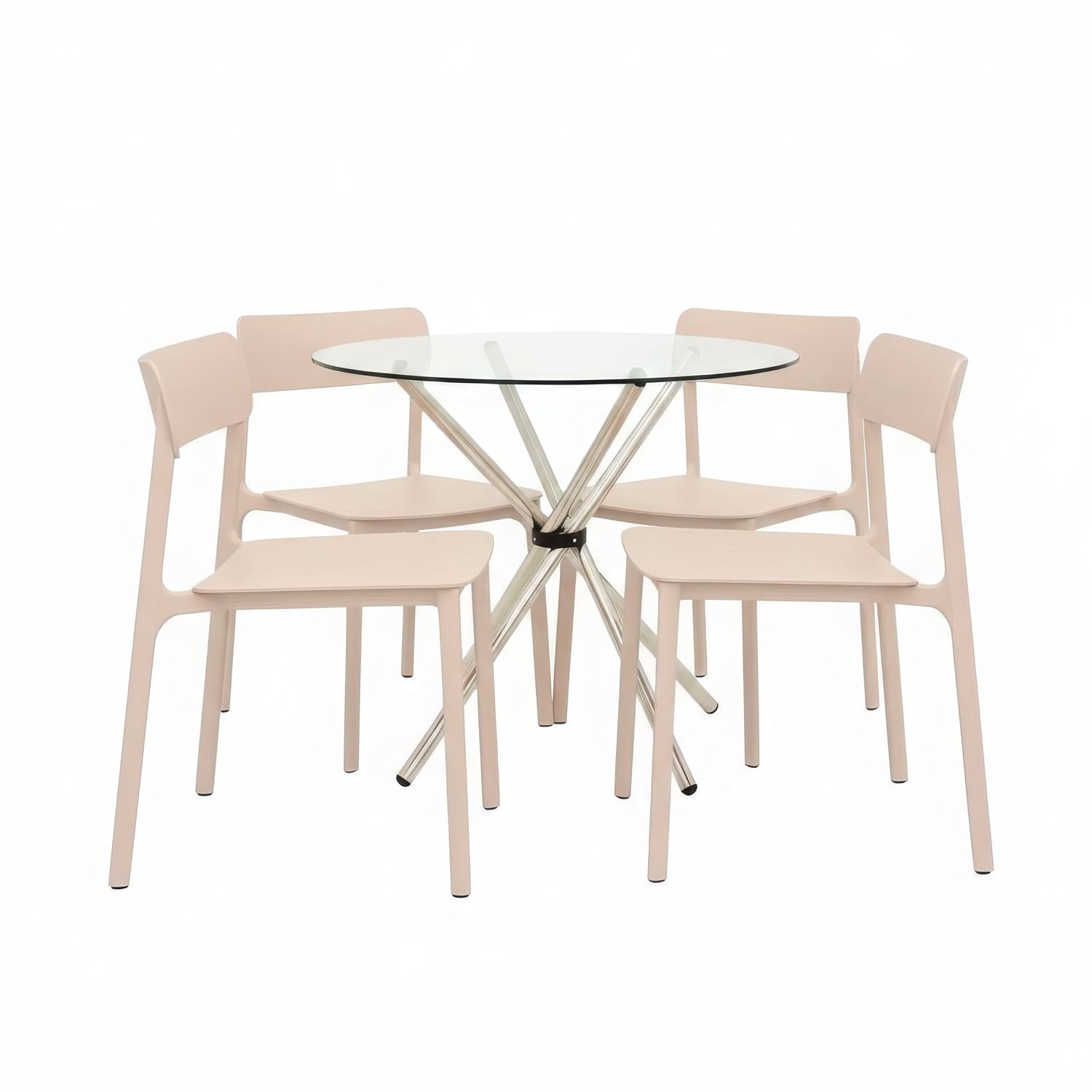 Juego De Comedor Vittoria Café 4 Asientos Ofideas